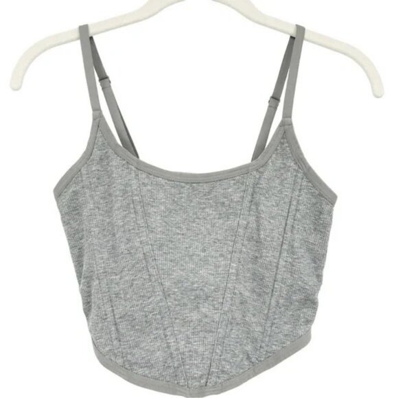 Colsie Women's Casual Corset Gray Small - Picture 5 of 9